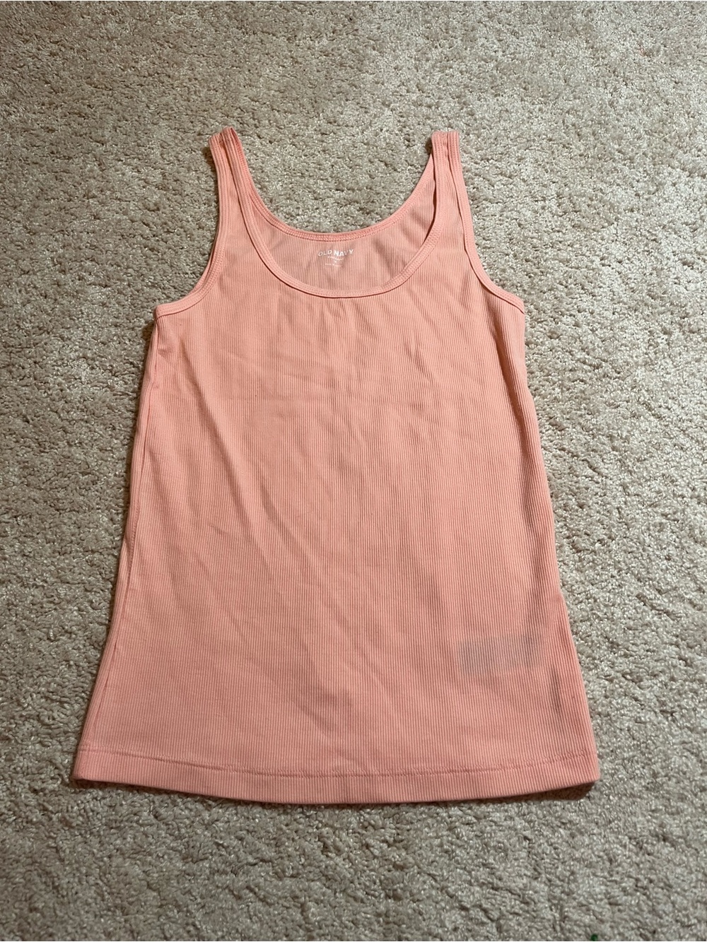 Old Navy Peach Ribbed Tank Top